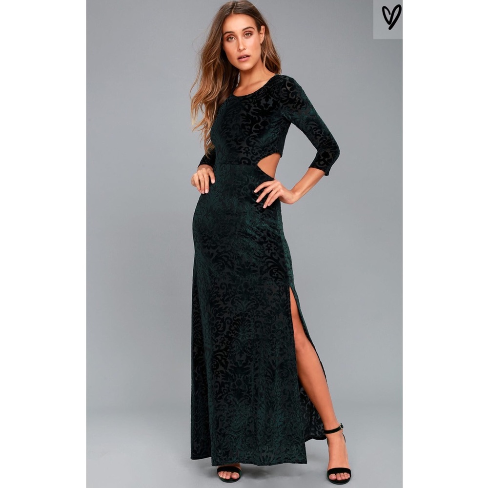 Lulus Velvet Maxi Dress